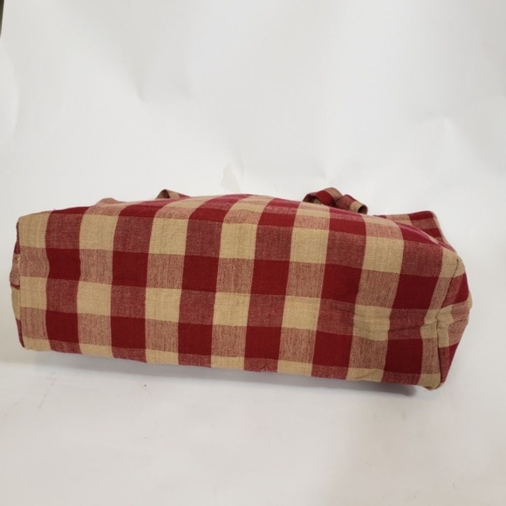 Vintage Handmade Gingham Patchwork Christmas Holi… - image 5